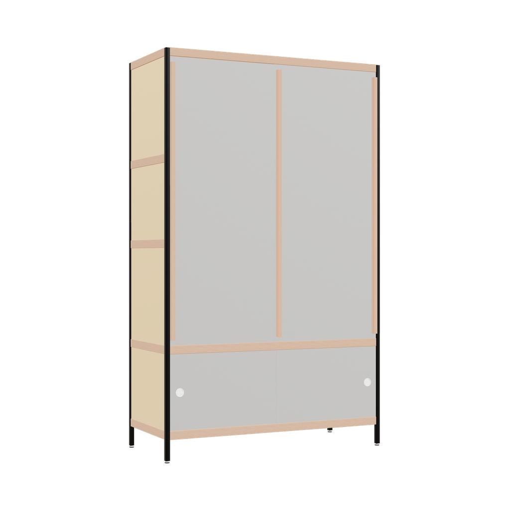 Penderie (199x120x52 cm)