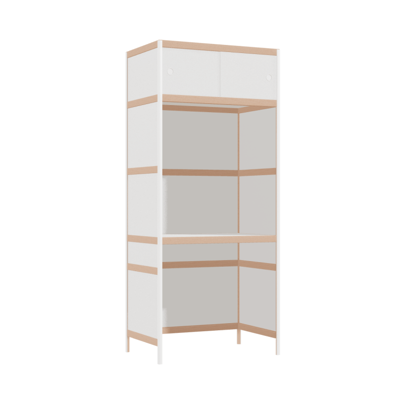 Geïntegreerd bureau (185.5x80x52 cm)