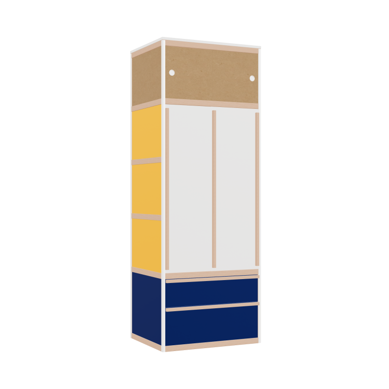 Penderie (220.8x80x62 cm)