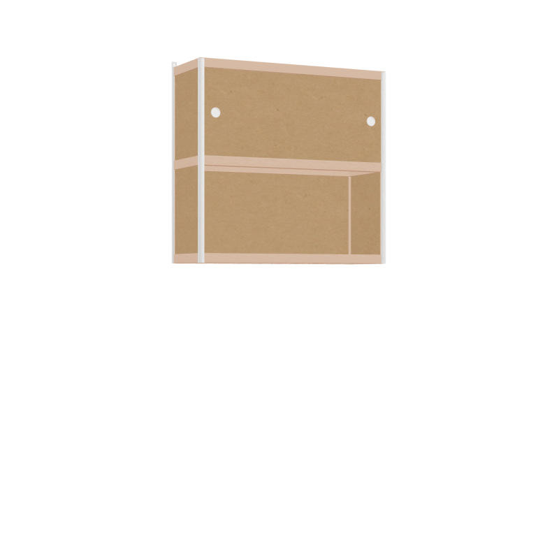 Zwevende kast (86x90x32 cm)