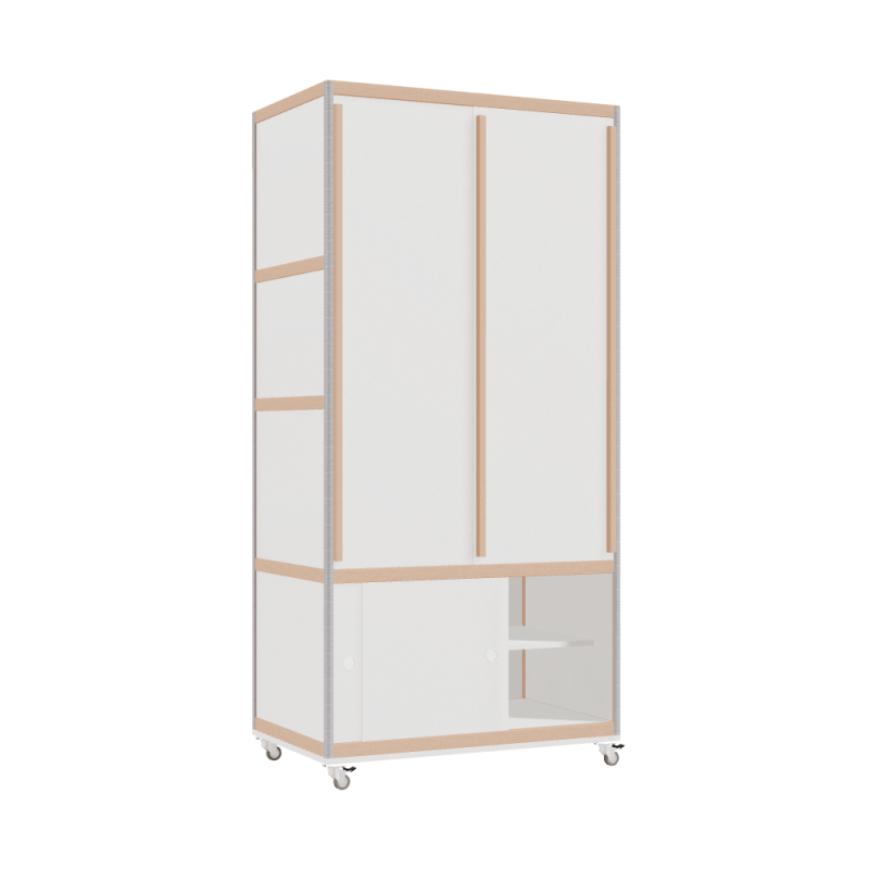 Kleerkast (207x100x62 cm)