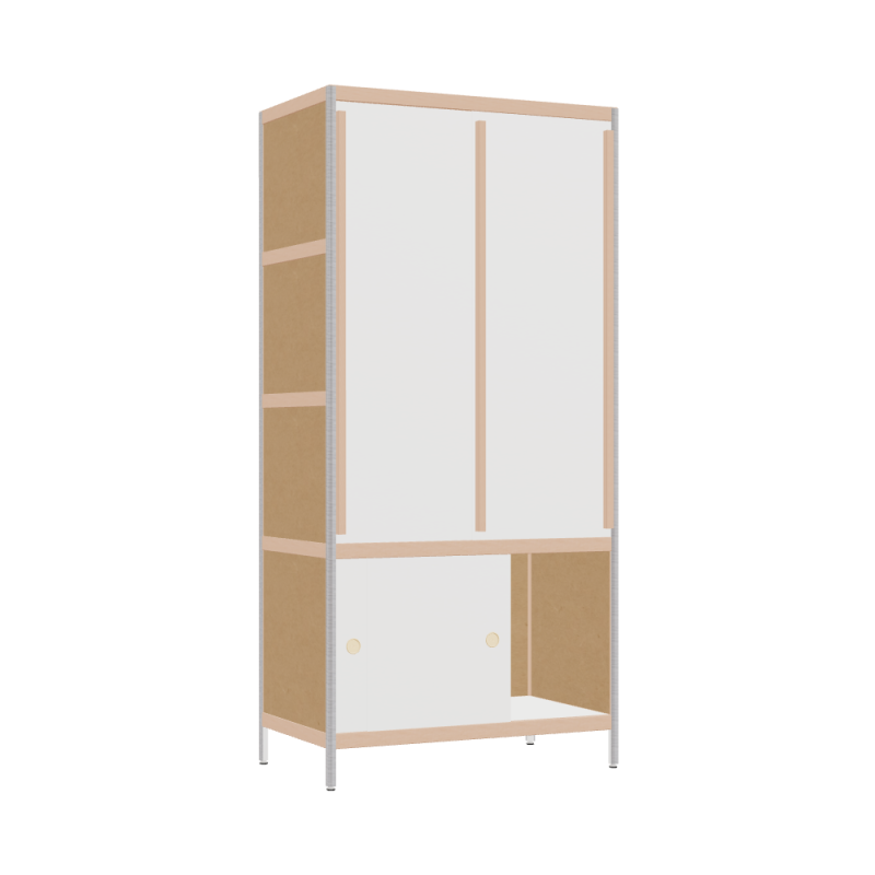 Wardrobe (189x90x52 cm)