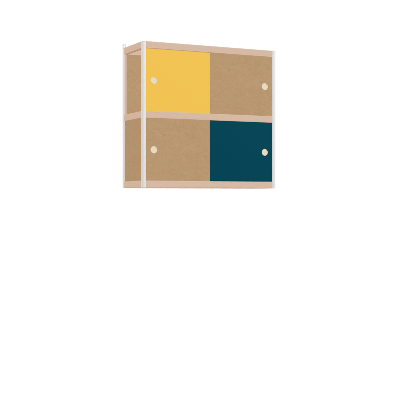 Zwevende kast (86x90x32 cm)