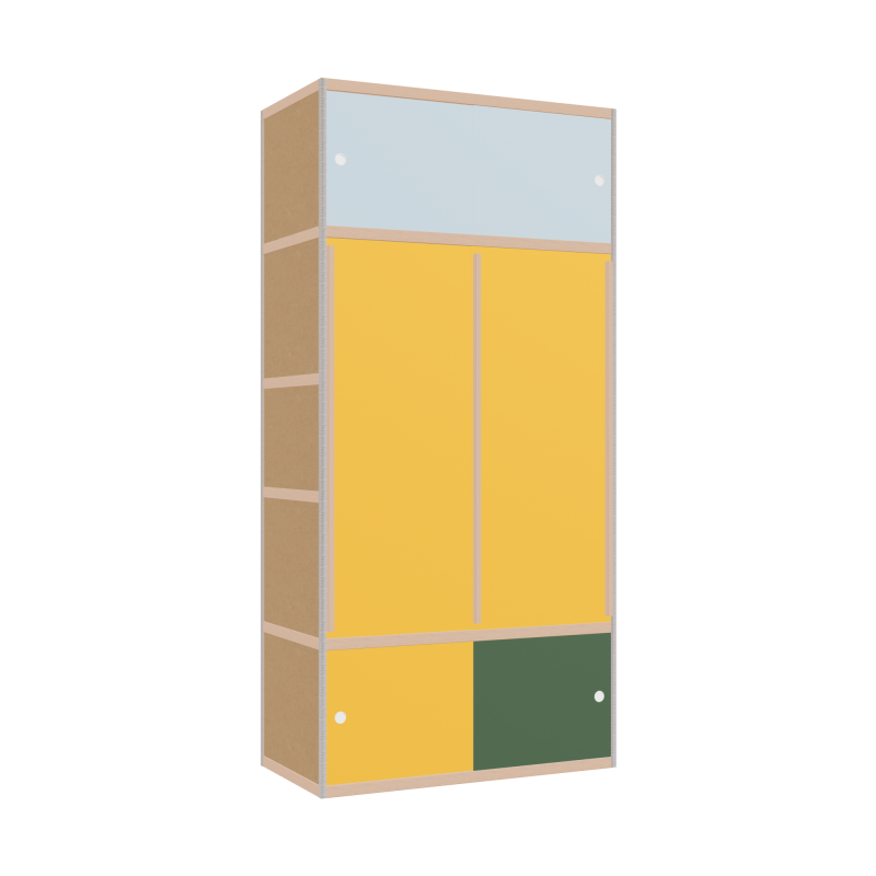 Kleerkast (249x120x62 cm)