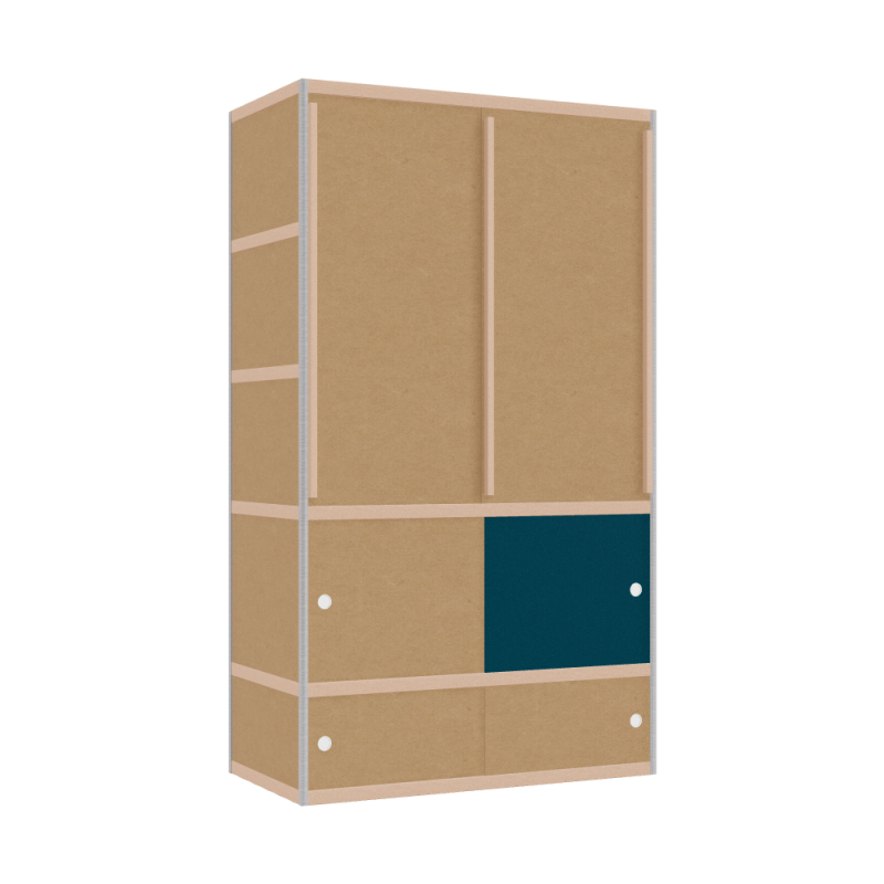 Kleerkast (209x120x62 cm)
