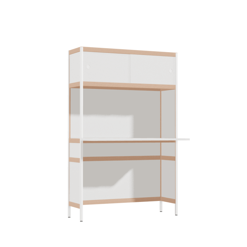 Bureau débordant (155.5x100x53.6 cm)