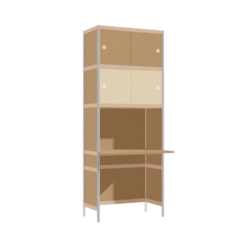 Bureau débordant (206.5x80x63.6 cm)