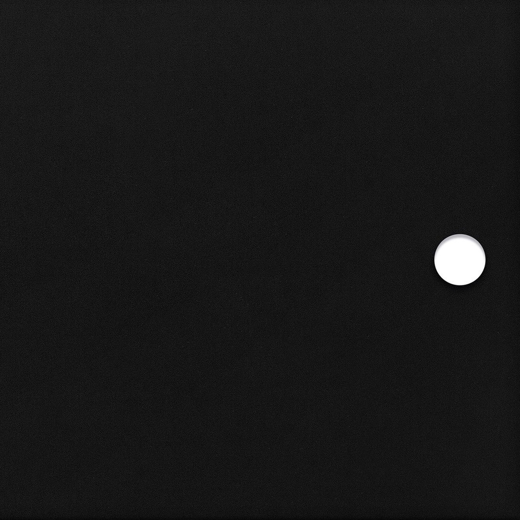 Black matt opaque acrylic door