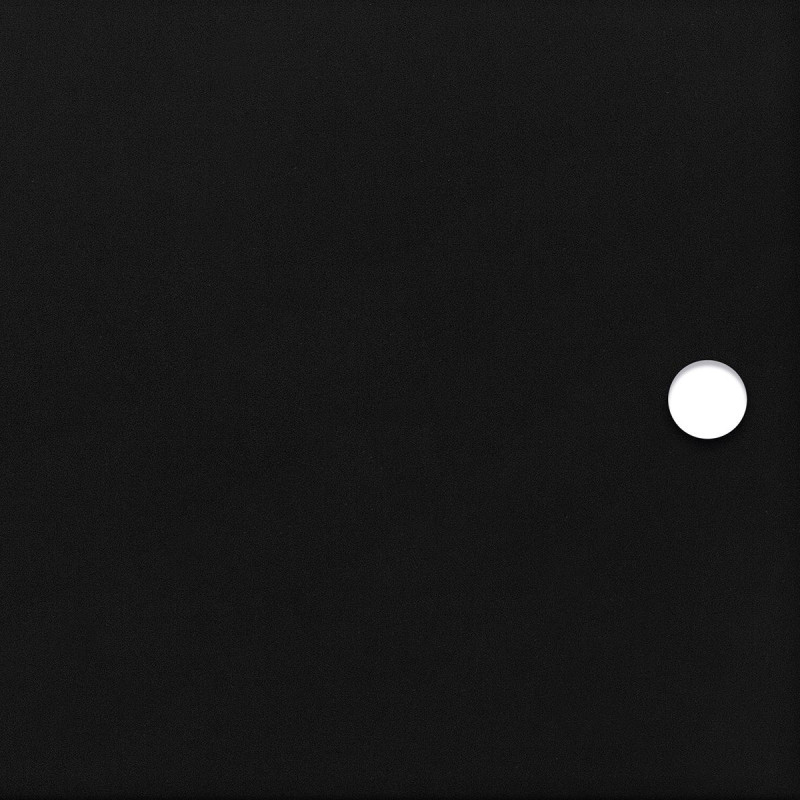 Black matt opaque acrylic door