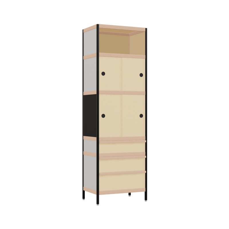 Armoire (196.5x62x42 cm)