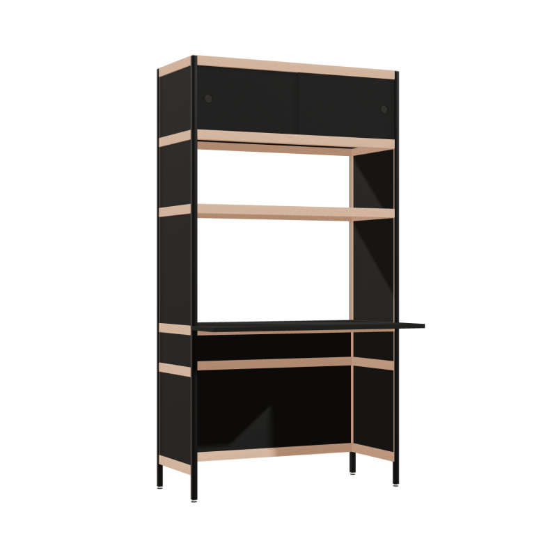 Bureau débordant (186.5x100x63.6 cm)