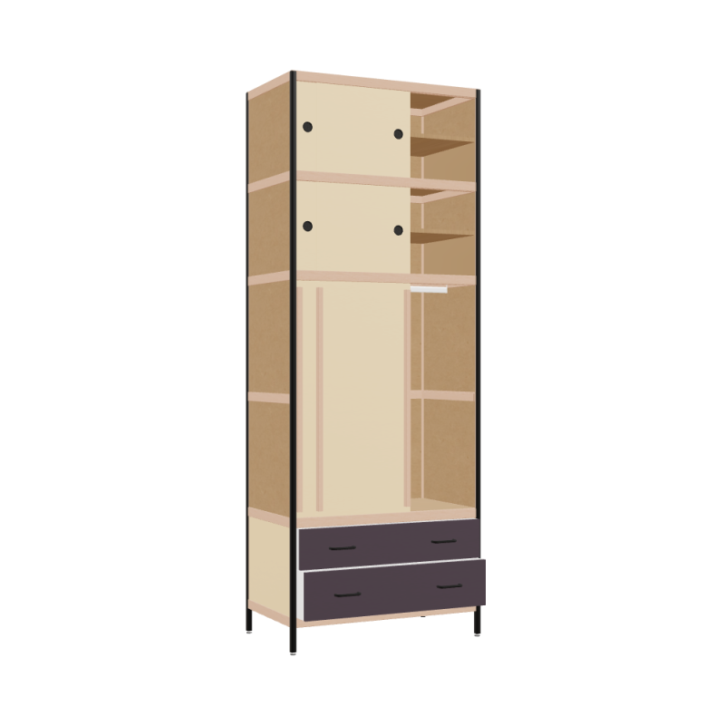 Wardrobe (240x90x52 cm)