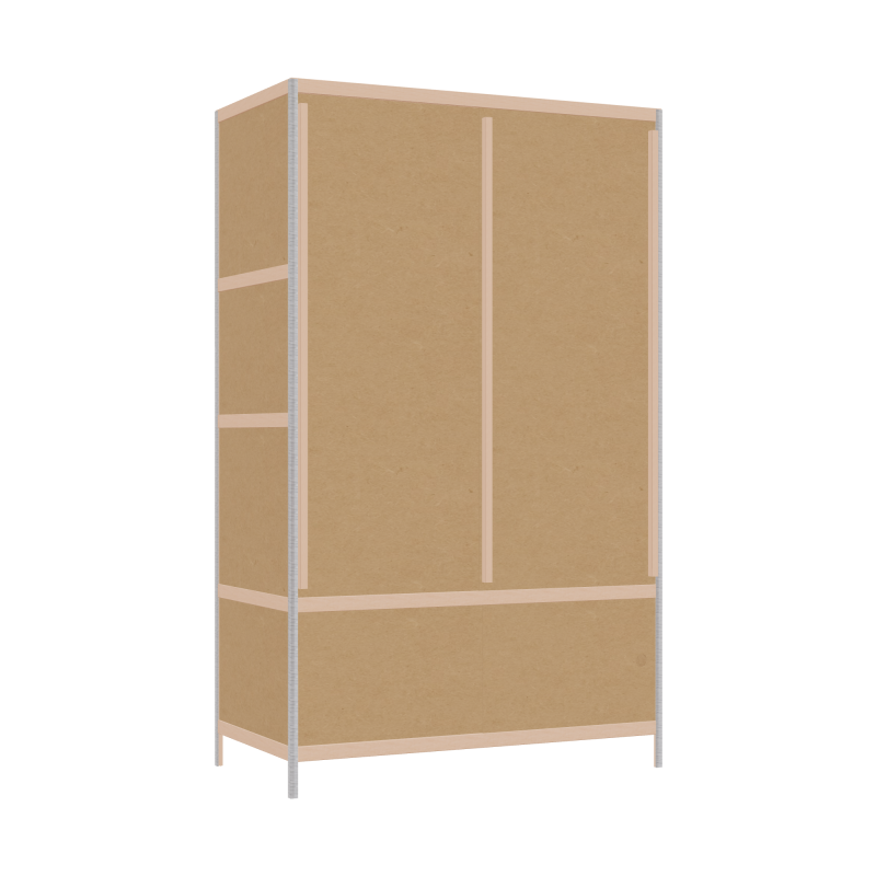 Kleerkast (198x120x62 cm)