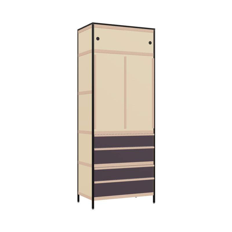 Penderie (231.8x90x52 cm)