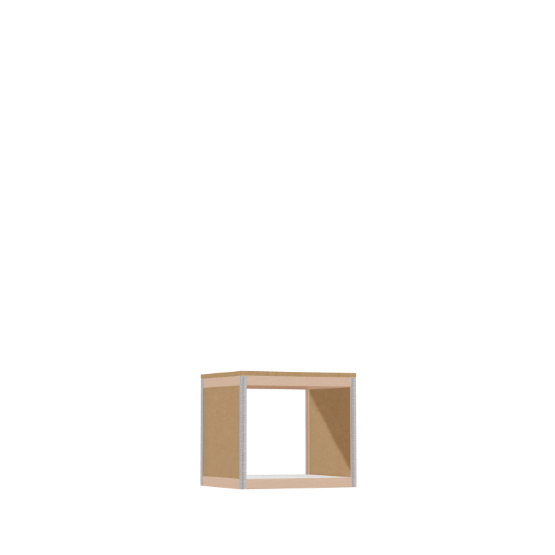 Laag meubel (46.8x52x42 cm)