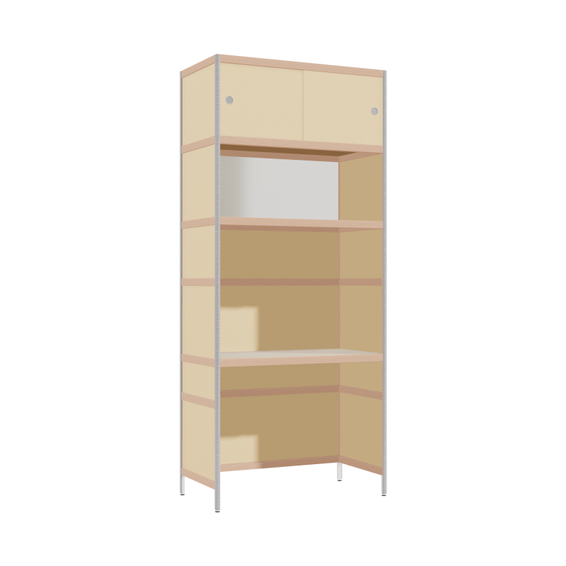 Bureau intégré (231x100x52 cm)