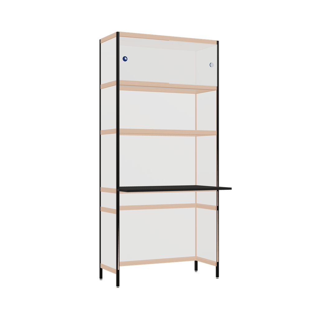 Bureau débordant (216.5x100x63.6 cm)