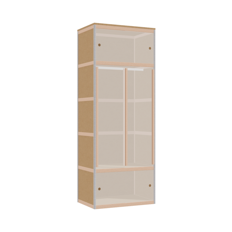 Kleerkast (210.8x80x52 cm)