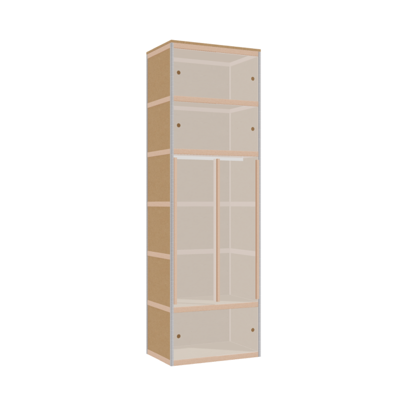 Wardrobe (251.8x80x52 cm)