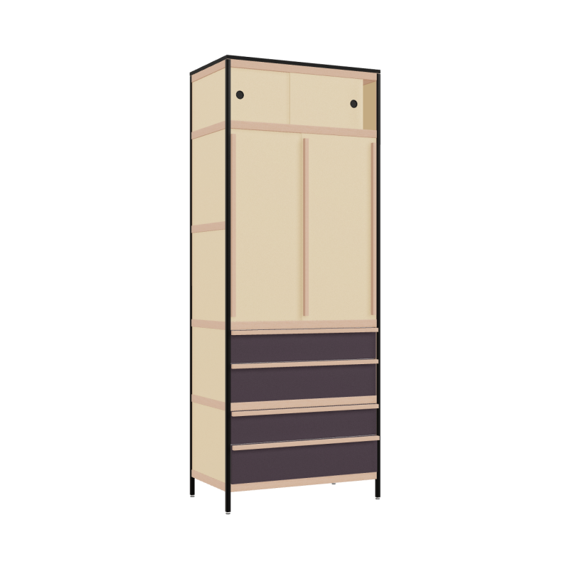 Wardrobe (231.8x90x52 cm)