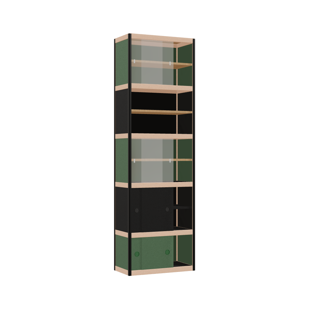 Vitrine (199x62x32 cm)