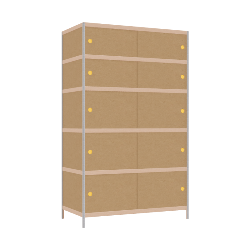 Kast (199x120x62 cm)