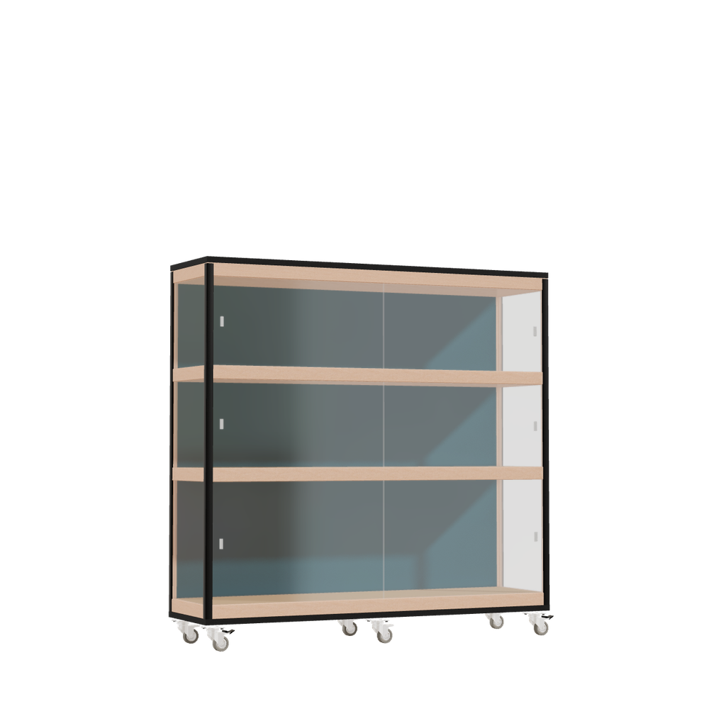 Display cabinet (117.8x120x32 cm)
