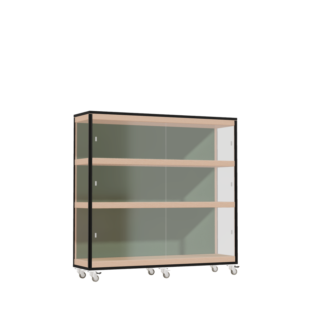 Display cabinet (117.8x120x32 cm)