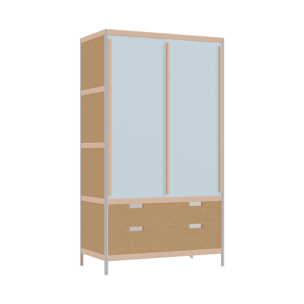 Wardrobe (178x100x52 cm)