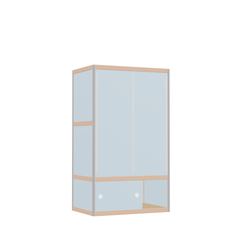 Kleerkast (137x80x52 cm)