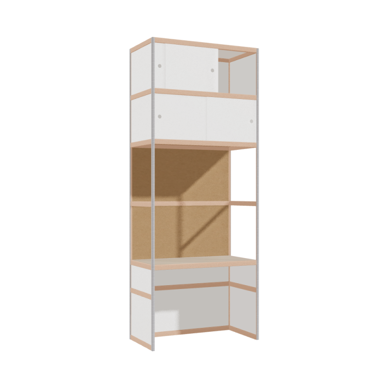 Geïntegreerd bureau (253x100x52 cm)