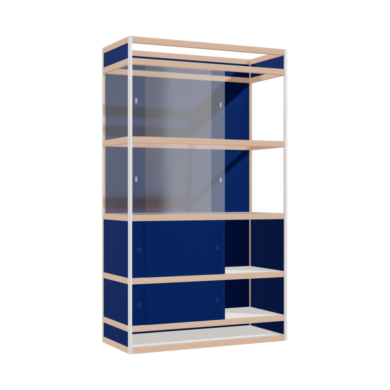 Display cabinet (206x120x52 cm)