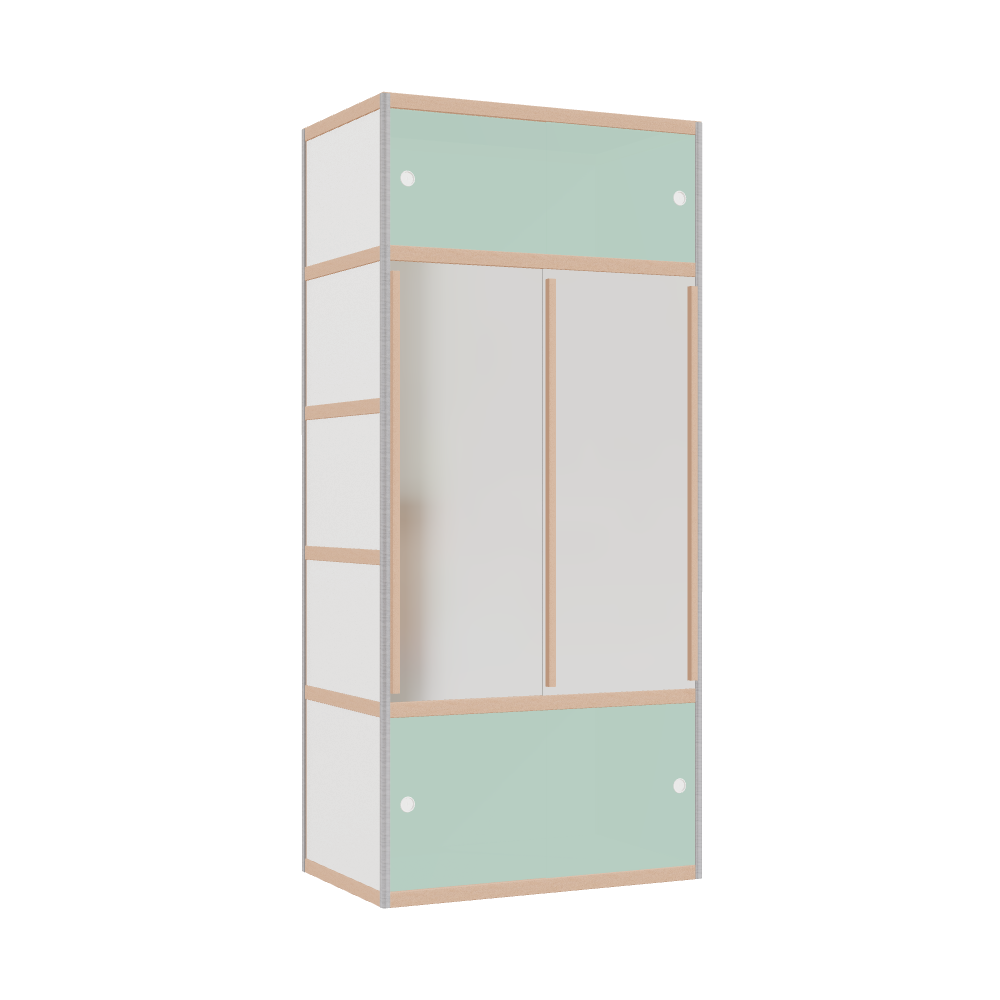 Kleerkast (219x100x62 cm)