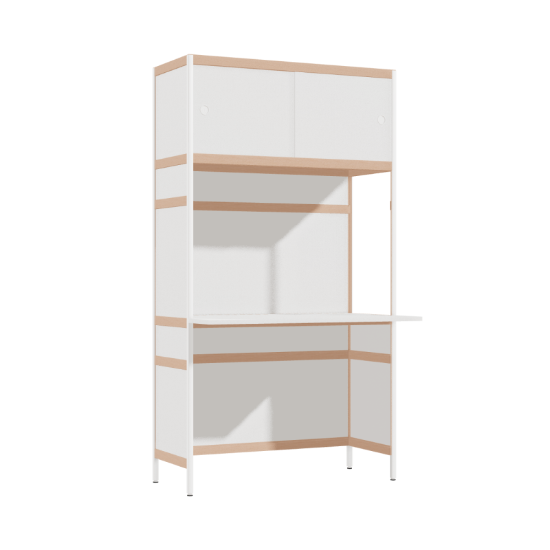 Overhangend bureau (183x100x63.6 cm)