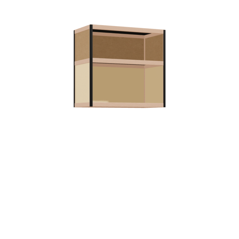 Zwevende kast (76x80x42 cm)