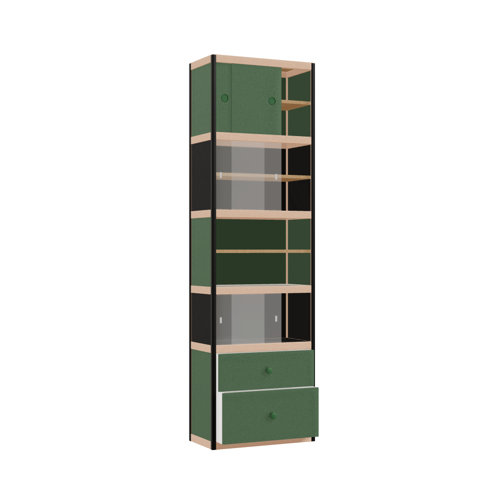 Vitrine (209x62x32 cm)