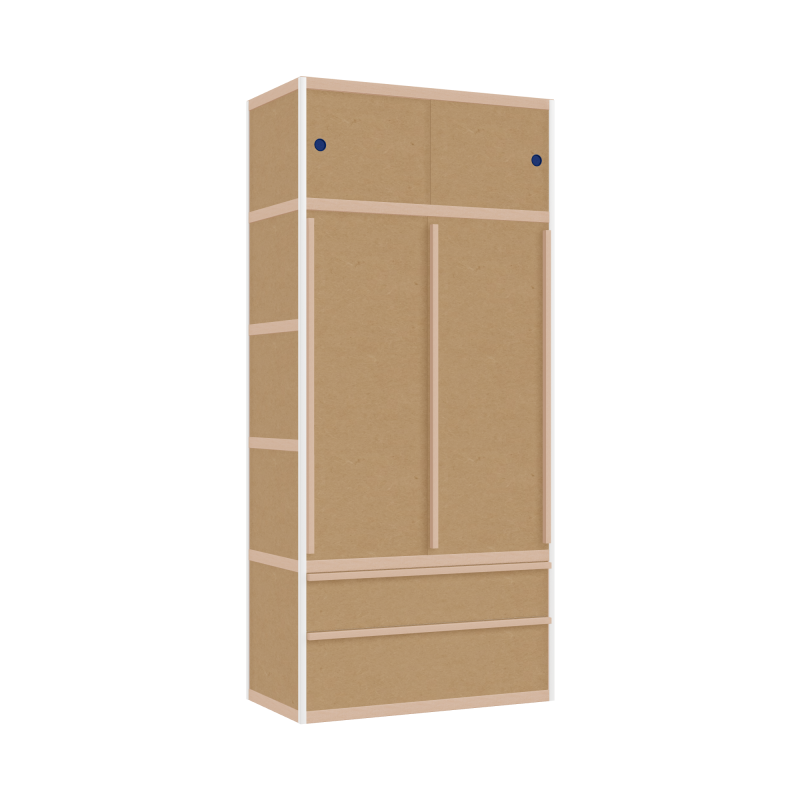 Kleerkast (219x100x52 cm)