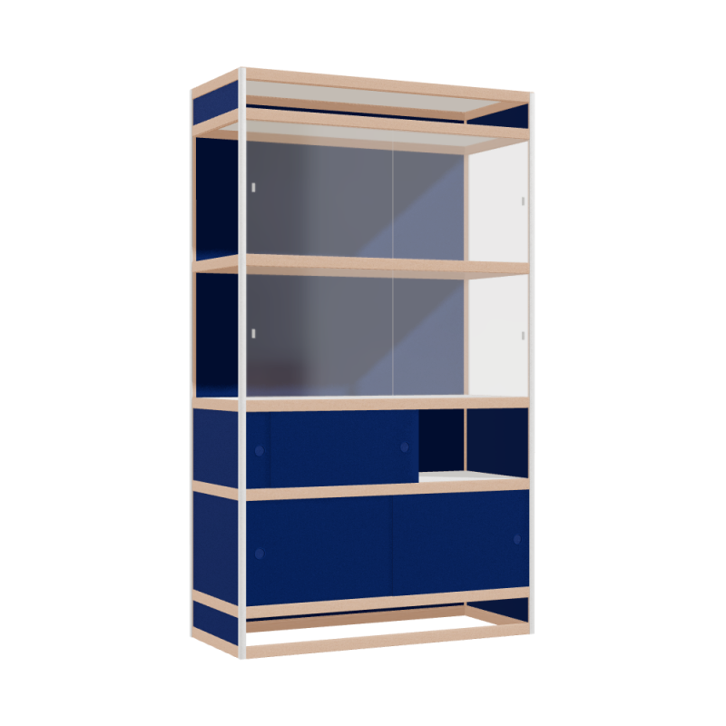 Vitrine (206x120x52 cm)