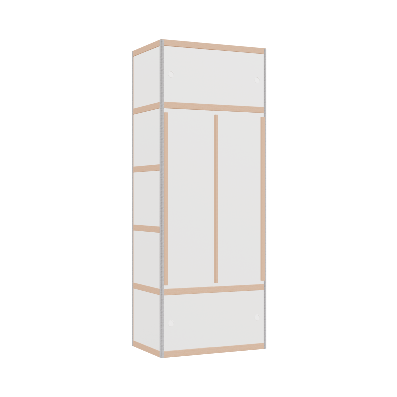 Wardrobe (209x80x52 cm)