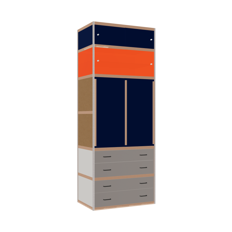 Penderie (260x100x62 cm)