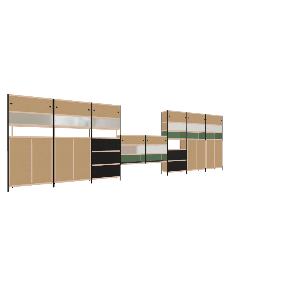 Meubles (241x760x42 cm)