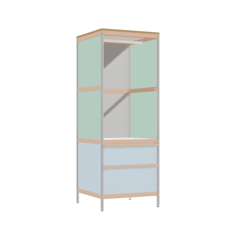 Wardrobe (169.8x62x62 cm)