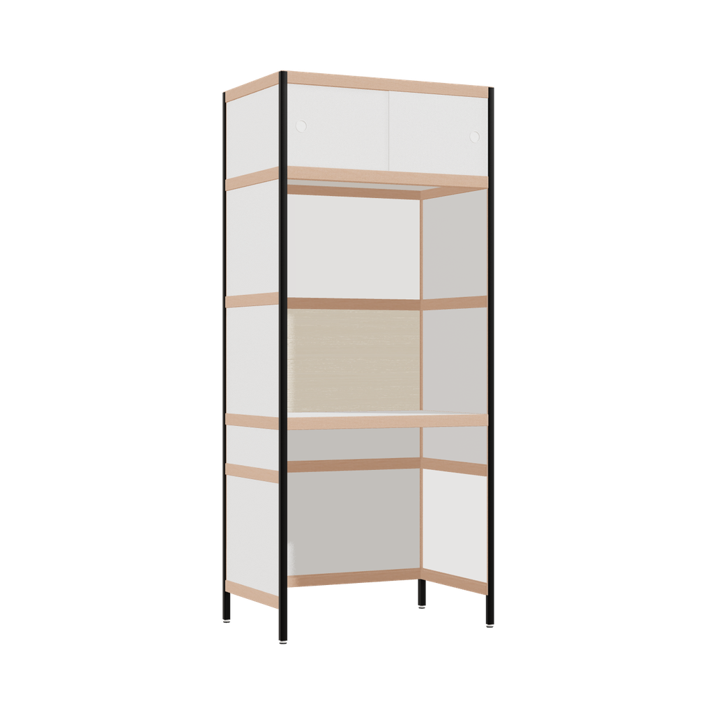 Bureau intégré (186.5x80x52 cm)