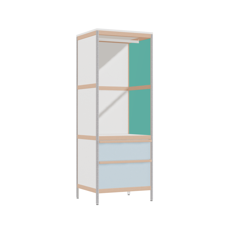 Kleerkast (169.8x62x52 cm)