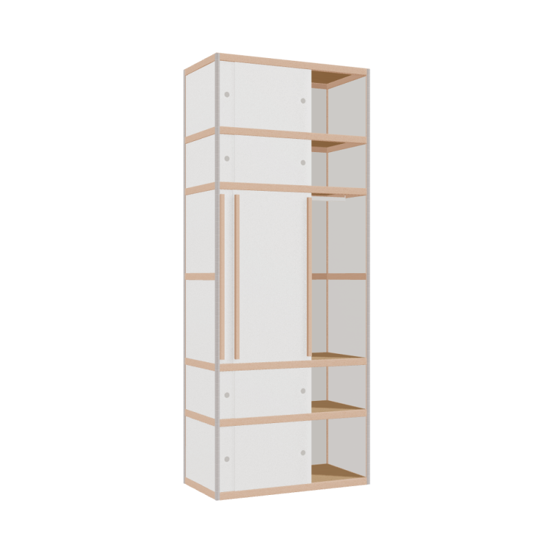 Kleerkast (250x100x52 cm)