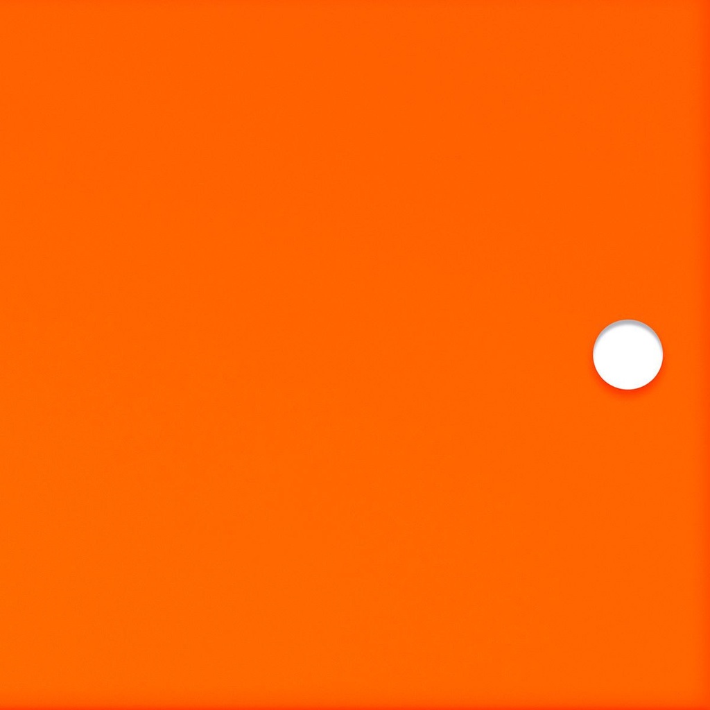 Mandarine translucent acrylic door