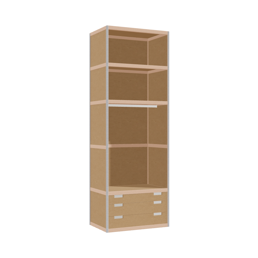 Wardrobe (229x80x52 cm)