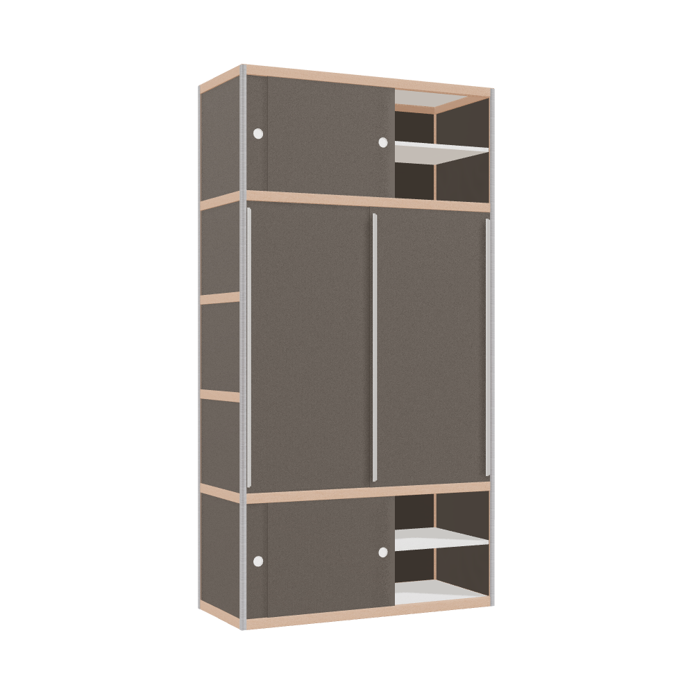 Kleerkast (229x120x52 cm)