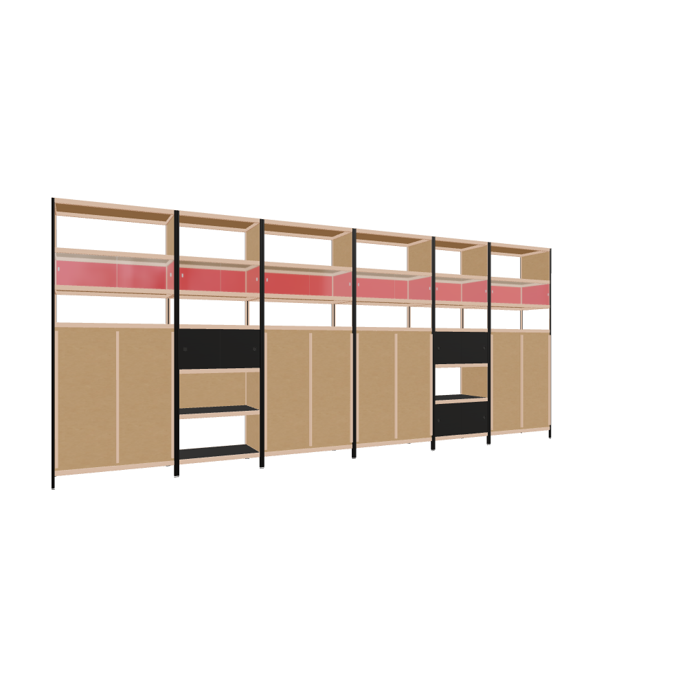 Meubels (241x560x52 cm)