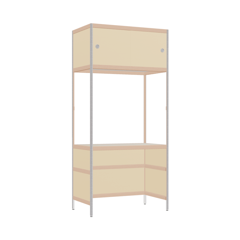 Geïntegreerd bureau (193x90x52 cm)